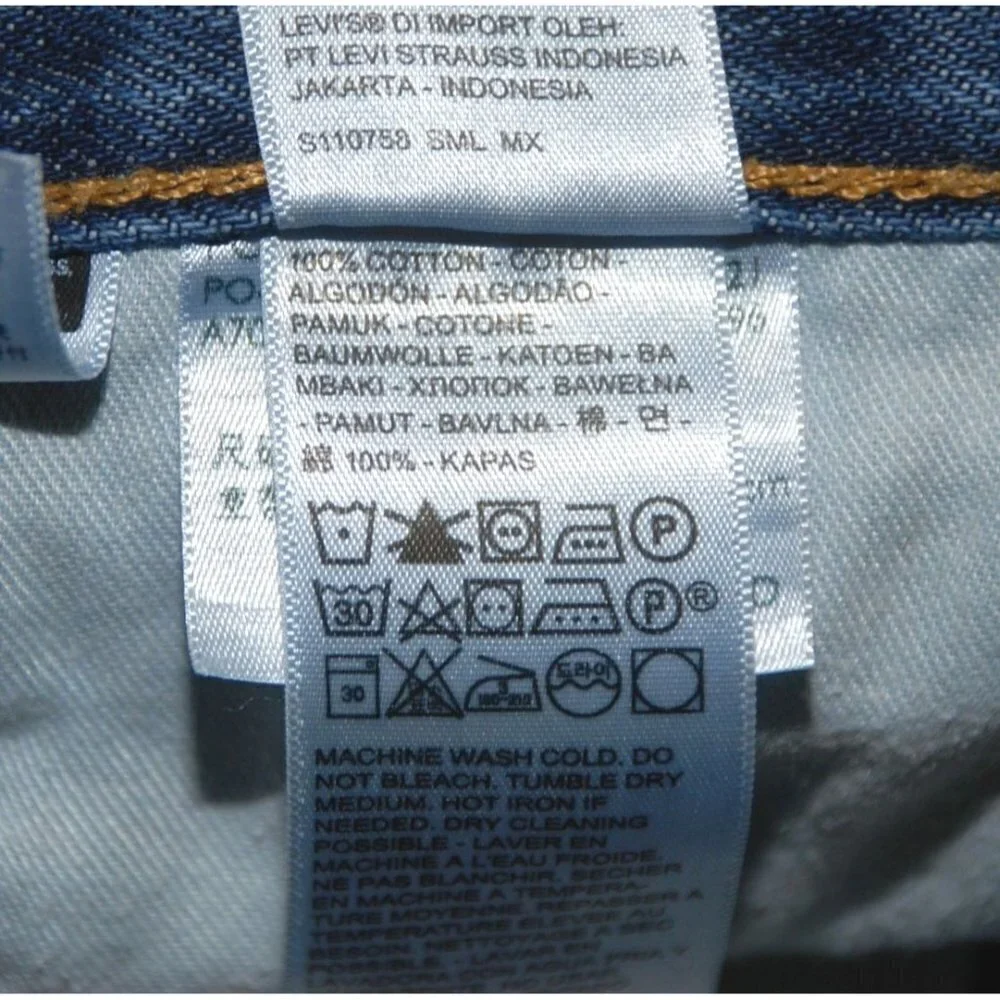 Levis 550 Jeans Mens Size 42x30 Regular Straight Leg Blue Denim Casual Cotton